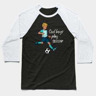 Cool boys play soccer Baseball T-Shirt